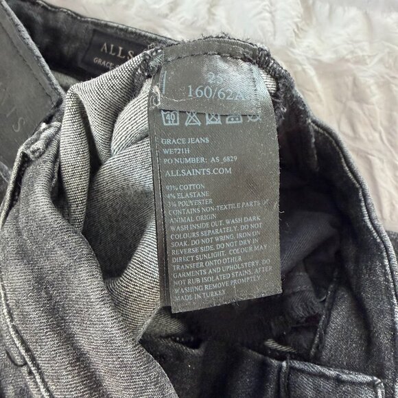 All Saints Grace Skinny Jeans - Size 25 - Picture 6 of 6